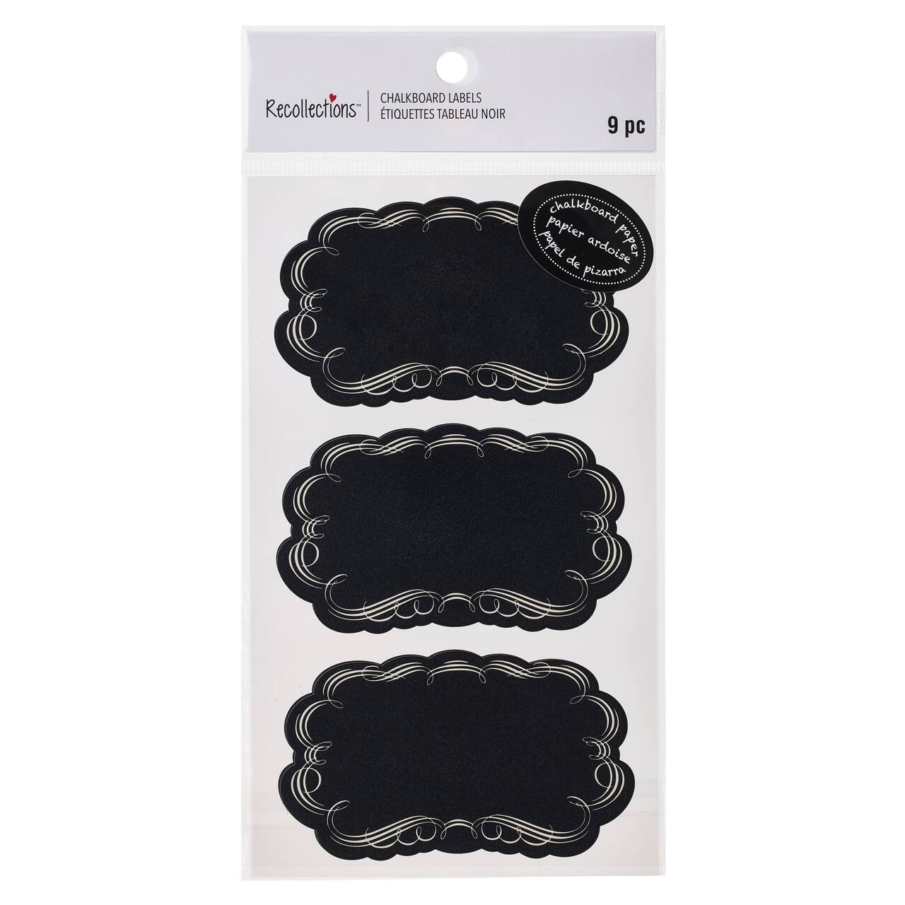 Black Chalkboard Bubble Labels by Recollections™